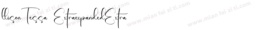 llisonTessa ExtraexpandedExtra字体转换